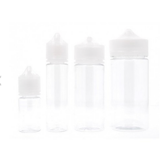 FIOLES VIDES CHUBBY - 30ml, 60ml, 120ml & 200ml - Transparantes